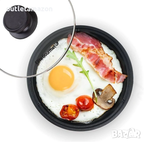 електрически тиган Elite Gourmet, снимка 2 - Прибори за хранене, готвене и сервиране - 53436525