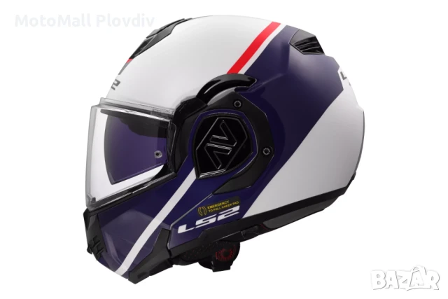 КАСКА LS2 FF906 ADVANT SWIPE WHITE BLUE