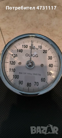 Кантар, механичен, черен, 160 кг, безопасен дизайн, без батерии!, снимка 4 - Електронни везни - 53978152