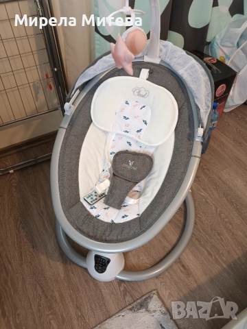 Електрическа люлка Cangaroo – Cloud touch, розова