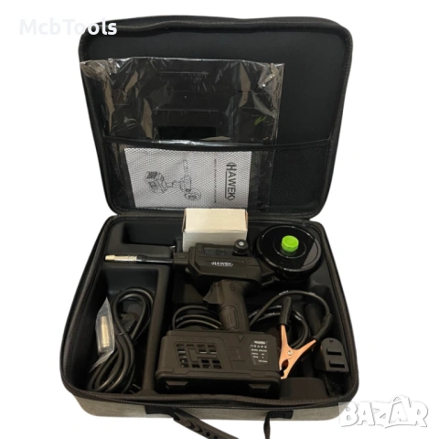 Професионален ръчен инверторен телоподаващ апарат за заваряване без газ 400A Hawek, снимка 7 - Други инструменти - 53582537