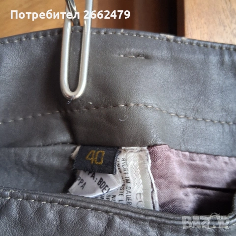 Продавам кожен панталон . 40 номер. , снимка 2 - Якета - 53017687