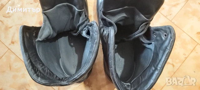 Продавам черни кубинки  естествена кожа номер 45 нови, снимка 2 - Мъжки боти - 39212020