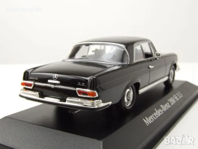 Mercedes-Benz 280 SE 3.5 Coupe W111 1970 - мащаб 1:43 на Maxichamps моделът е нов в PVC дисплей-кейс, снимка 2 - Колекции - 50011167