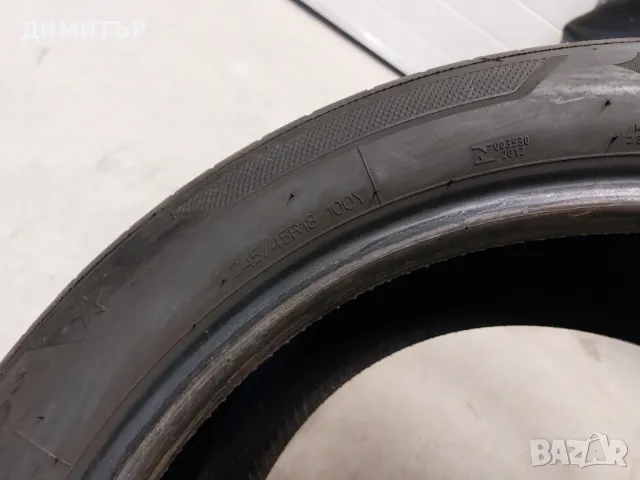 САМО 1бр.лятна гума HANKOOK 245/45/18 100Y DOT 1124, снимка 7 - Гуми и джанти - 49012408