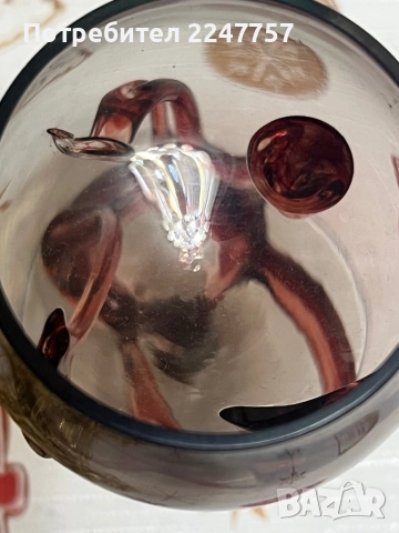 Кристална чаша, снимка 5 - Антикварни и старинни предмети - 52621318