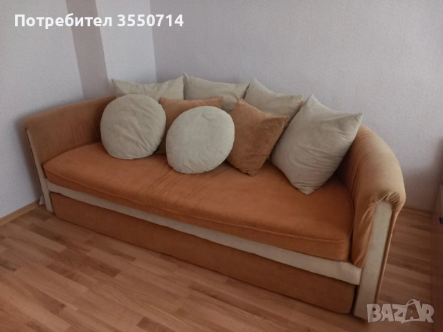 Разтегателен диван- кръгъл, снимка 6 - Дивани и мека мебел - 53622781