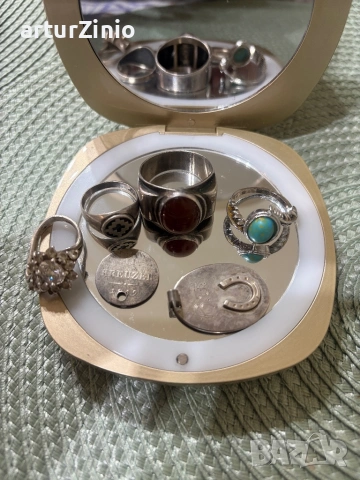 Сребърни бижута, снимка 3 - Пръстени - 53697373
