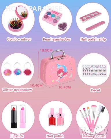 Подаръчен комплект с гримове за деца 3-10 години, снимка 2 - Други - 52454632