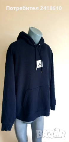 Jordan Cotton Hoodie Oversize Mens Size L  ОРИГИНАЛ! Мъжки Суитчър! Оригинален мъжки /черен/ суитчър, снимка 8 - Суичъри - 52672689