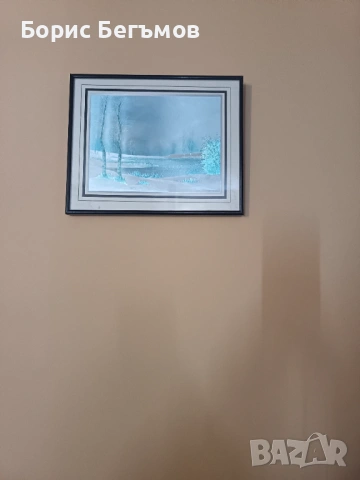 Зимна пейзажна картина от Серж Монтодон, снимка 4 - Картини - 53730186