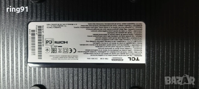 Main board - 40-MT21T6-MPB2HG CS0T 11602-500830 TV TCL 43S5400A, снимка 3 - Части и Платки - 54105859