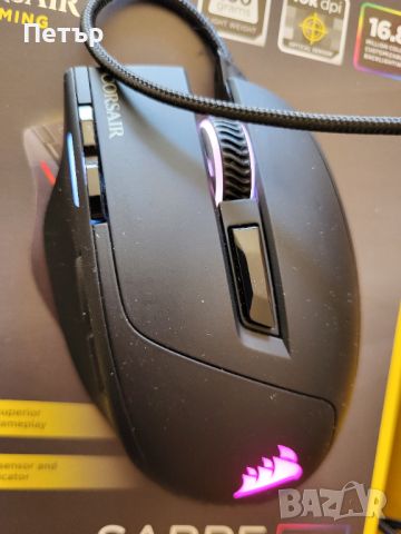 мишка Corsair SABRE RGB, снимка 6 - Клавиатури и мишки - 46124945