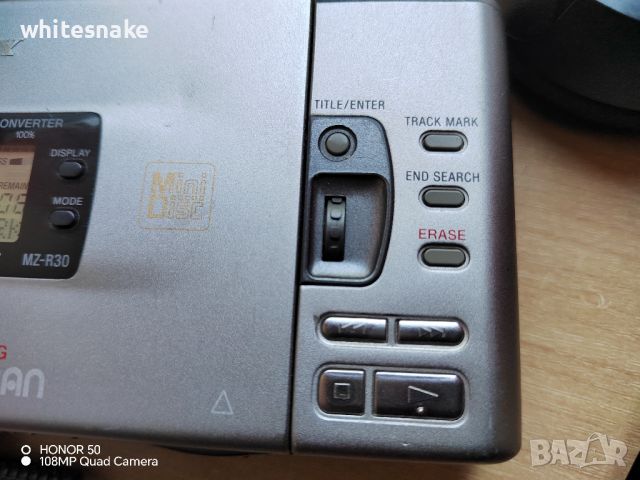 Sony MZ-R30 Minidisc recorder , снимка 5 - Аудиосистеми - 46723451