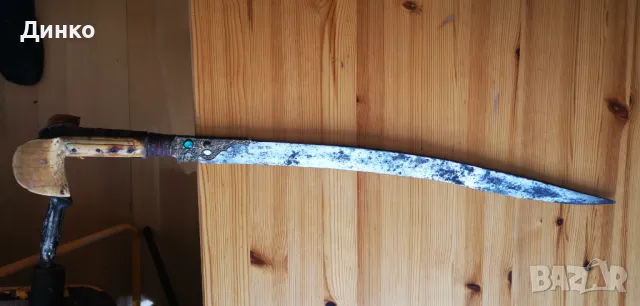 Османски ятаган  от 19век., снимка 3 - Антикварни и старинни предмети - 50337061
