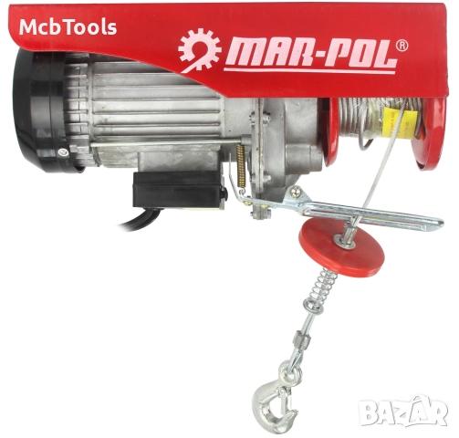 Електрическа въжена лебедка 300/600кг 12м 1200W Mar-Pol, снимка 3 - Други инструменти - 52072317