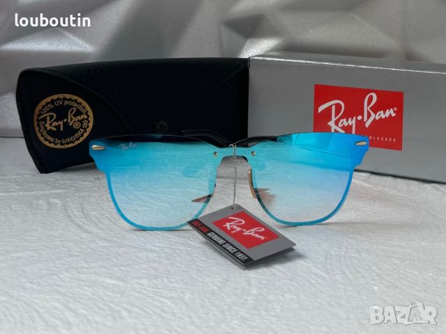 Ray-Ban RB3576 дамски слънчеви очила сини огледални , снимка 6 - Слънчеви и диоптрични очила - 45430173