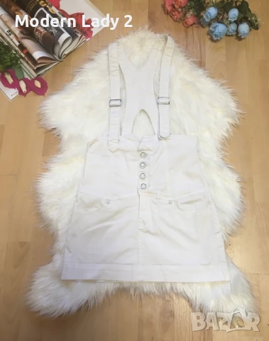 Бял дънков сукман, снимка 1