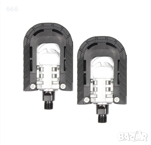 Сгъваеми велосипедни педали от алуминиева сплав, плосък дизайн, неплъзгащи се, черен цвят, , снимка 11 - Части за велосипеди - 54083764