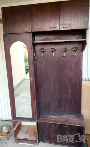 Портманто с гардероб шкаф и настройка 115/42/212см