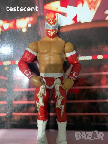 Екшън фигура WWE Sin Cara Син Кара Basic Series Red Lucha играчка, снимка 4 - Други - 48360761