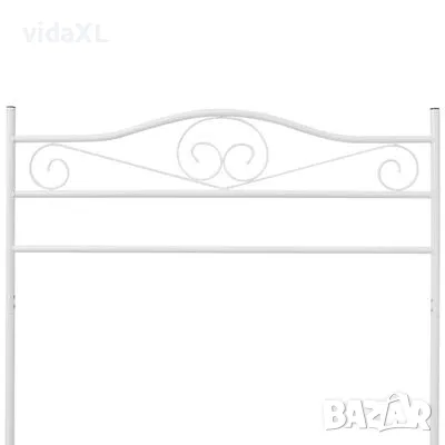 vidaXL щендер за дрехи, бял, стомана（SKU:242999）, снимка 2 - Други - 48511057