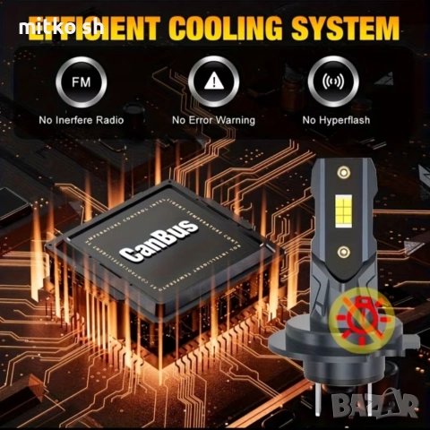 H7 Led автомобилни крушки, снимка 4 - Аксесоари и консумативи - 52521788