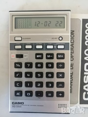 Ретро калкулатор CASIO AQ-2200, снимка 3 - Антикварни и старинни предмети - 46479023