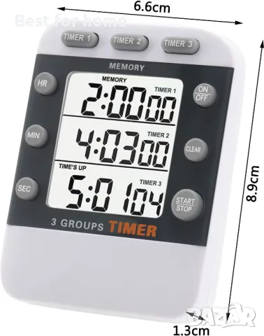 Цифров  3-посочен таймер  IWILCS, снимка 2 - Друга електроника - 49750732