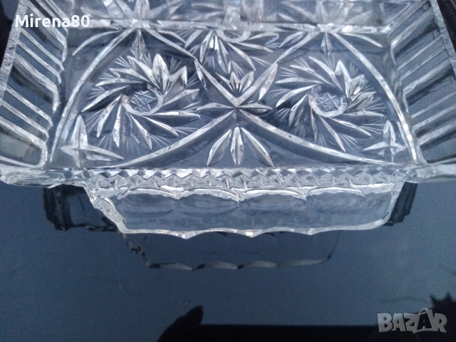 Полско кристално плато за разядки , снимка 5 - Чинии - 52166990