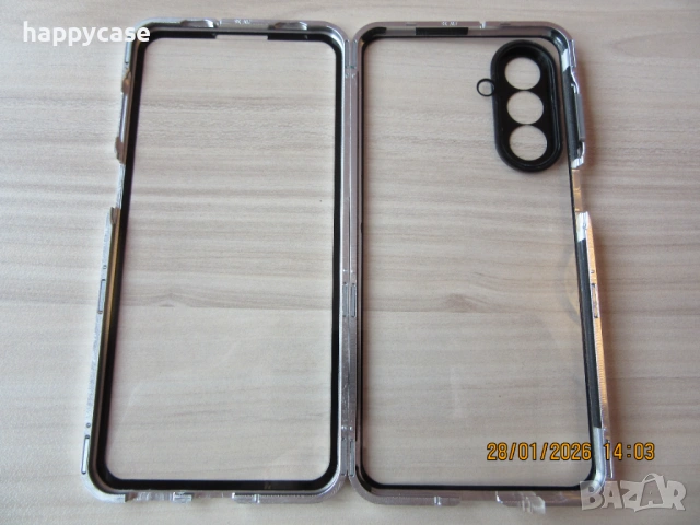 Samsung Galaxy A17 / Двоен 360° магнитен кейс калъф с камера протектор, снимка 9 - Калъфи, кейсове - 51699919