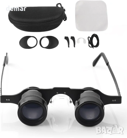 Носим бинокъл HD с 10-кратно увеличение и многофункционални сгъваеми очила