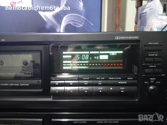 Onkyo TA 2870 - топ модел - един от малкото им  триглави декове с IR дистанционо управление., снимка 3 - Декове - 52679410