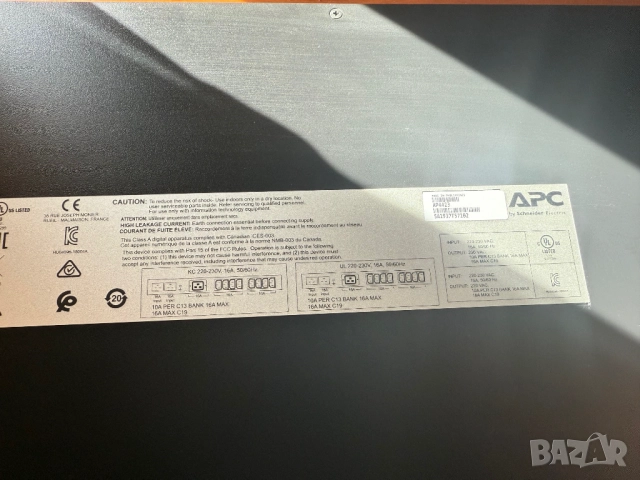 APC AP4423 автоматичен превключвател на захранване (ATS), снимка 5 - UPS захранвания - 52244183
