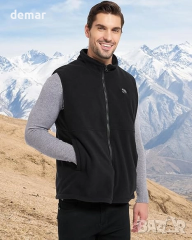 Отопляема жилетка за мъже, батерия 10000mАh, 6 зони, 3 степени, М, снимка 5 - Други - 52432077