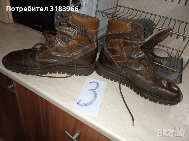 Боти от естествена кожа  размер 42. чисто нови, снимка 3 - Мъжки боти - 53096580