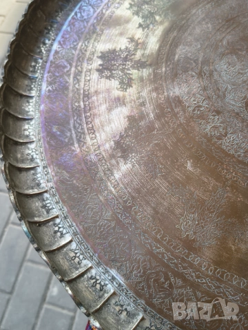 Уникален поднос синия, снимка 3 - Антикварни и старинни предмети - 53837438