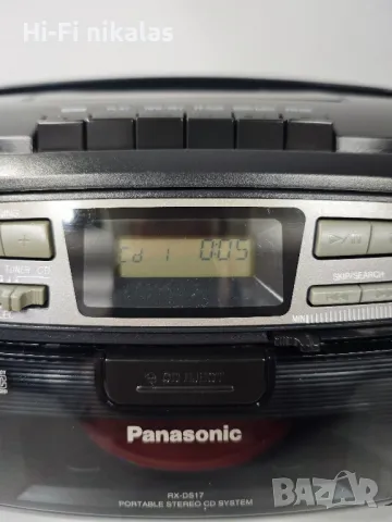 стерео FM радио касетофон CD player  PANASONIC RX-DS17, снимка 4 - Радиокасетофони, транзистори - 49280068