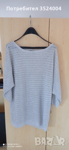 Нова памучна блуза с 3/4 ръкав на немска фирма памучна подходяща за лято,пролет есвн, снимка 3 - Тениски - 49691007