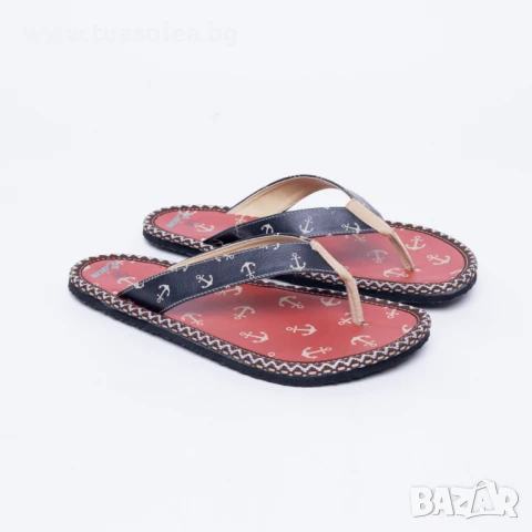 🥁 Намаление - Цветни дамски чехли за плаж тип джапанки | Марка Tuasolea, снимка 1