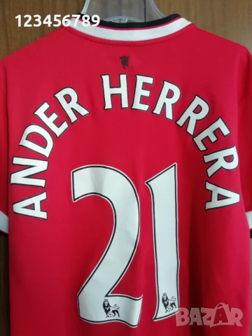 Manchester United Ander Herrera Nike оригинална тениска фланелка Манчестър Юнайтед Андер Ерера S, снимка 3 - Тениски - 51380456