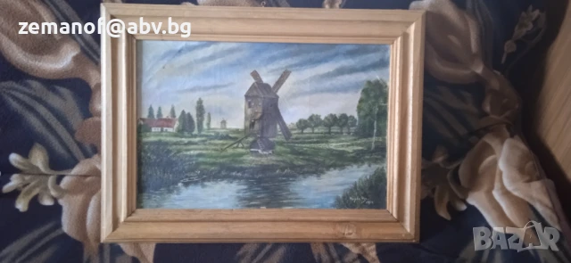 Маслена Картина с подпис