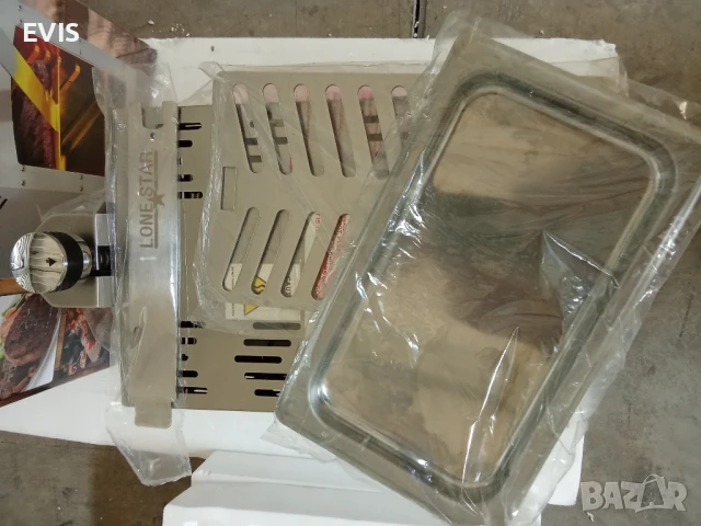 Газов грил с керамична горелка-Lone Star Beef TGSSD 107430, снимка 6 - Скари - 50601084