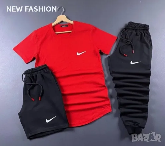 Мъжки Памучни Комплекти - 3 Части ✨ Nike , снимка 3 - Спортни дрехи, екипи - 49565428