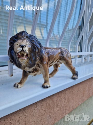 Уникална голяма антикварна порцеланова фигура статуетка , снимка 4 - Антикварни и старинни предмети - 54100614