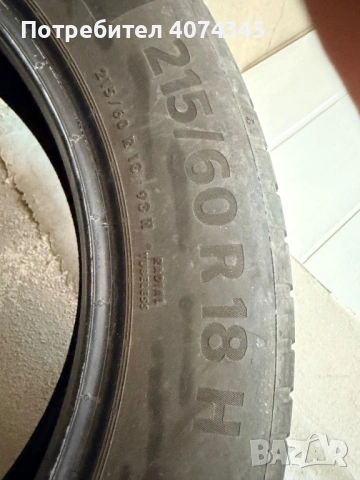 Летни гуми Continental 215 60 R 18, снимка 5 - Гуми и джанти - 53452280