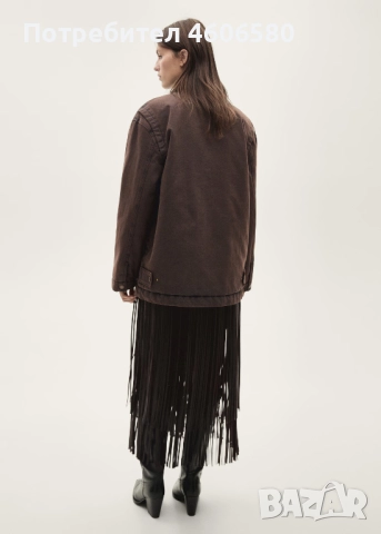 „Дамска парка с етикет – размер M (стои по-голяма) – памук“, снимка 2 - Палта, манта - 52964189