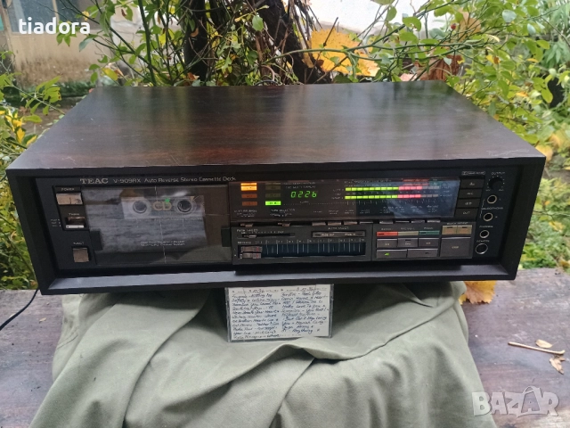 TEAC V-909RX Auto Reverse Stereo Cassette Deck wood Cabinet, снимка 8 - Декове - 52357919