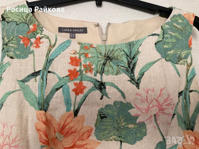 Ленена рокля Laura Ashley, 42 размер, снимка 2 - Рокли - 50372845