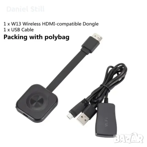 Донгъл WiFi приемник аудио 4K Ultra HD видео трансмитер , снимка 6 - Приемници и антени - 49857464